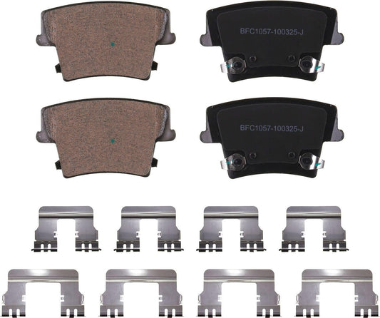 Motex Rear Brake Pads BFC1057 Compatible with 2011-2017 Dodge Challenger (HD Brakes), 2006 2011-2016 2018 Charger AWD (HD), 2006 Magnum, 2005-2006 2012 Chrysler 300 5.7L