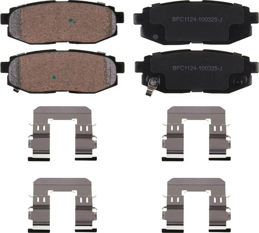 Motex Rear Brake Pads BFC1124 Compatible with 2017-2020 Toyota 86, 2013-2015 Subaru BRZ, 2014-2015 Forester, 2010-2014 Legacy, 2008-2014 Tribeca, 2010-2014 Outback, 2006-2007 B9 Tribeca