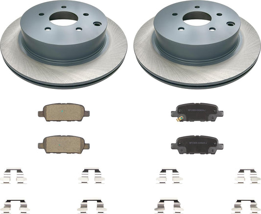MOTEX Rear Disc Brake Kit with Ceramic Pads for 2003-2019 Nissan Murano, 2004-2009&2011-2017 Quest, 2013-2020 Pathfinder, 2003-2008 INFINITI FX35, 2003-2008 FX45, 2014 Q50 (with 308mm Rotor)