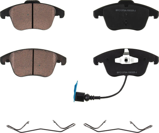 Motex Front Brake Pads BFC1375A Compatible with 2012-2020 Volkswagen Passat, 2017-2018 Tiguan Limited, 2009-2017 Tiguan, 2015-2018 Audi Q3, 2015-2018 Q3 Quattro