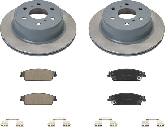 MOTEX Rear Disc Brake Kit for 2007-2014 Cadillac Escalade/ESV, 07-13 Escalade EXT, 07-14 Chevy Tahoe/Suburban 1500, 07-13 Avalanche, 09-13 Silverado 1500, 07-14 GMC Sierra 1500/Yukon/Yukon XL 1500