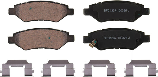 Motex Rear Brake Pads BFC1337 Compatible with 2010 Cadillac SRX
