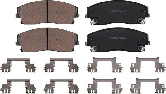 Motex Front Brake Pads BFC1056 Compatible with 2006-2010 Dodge Charger, 2009-2010 Challenger, 2005-2008 Magnum, 2005-2010 Chrysler 300 RWD