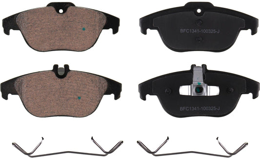 Motex Rear Brake Pads BFC1341 Compatible with 2010-2017 Mercedes-Benz E550, 2015-2017 E400, 2012-2015 C250, 2008-2015 C350, 2010-2015 GLK350 RWD, 2013-2015 GLK250, 2008-2014 C300, 2010-2014 E350