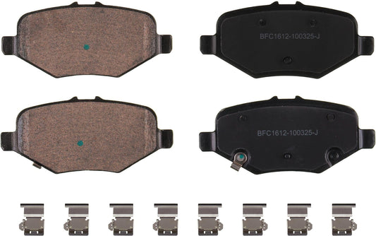 Motex Rear Brake Pads BFC1612 Compatible with 2013-2014 Ford Explorer (HD Brakes), 2013-2014 Flex (HD), 2013-2019 Taurus, 2013-2019 Police Interceptor Sedan, 2014-2018 Special Service Police Sedan