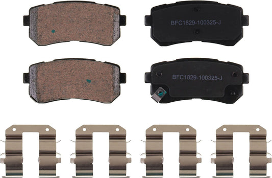 Motex Rear Brake Pads BFC1829 Compatible with 2016-2019 Hyundai Sonata, 2017-2018 Kia Optima