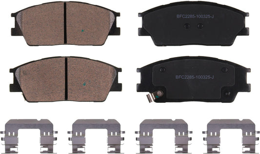 Motex Front Brake Pads BFC2285 Compatible with 2020-2025 Hyundai Venue, 2019-2022 2024 Kia Soul