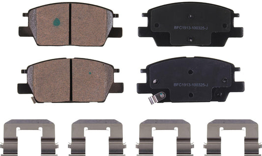 Motex Front Brake Pads BFC1913 Compatible with 2016-2021 Chevrolet Malibu, 2018-2020 Equinox, 2018-2020 GMC Terrain, 2017-2021 Buick LaCrosse code J60, 2018-2021 Regal, 2020 Regal Sportback FWD