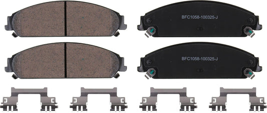 Motex Front Brake Pads BFC1058 Compatible with 2006-2018 Dodge Charger (HD Brakes), 2011-2019 Challenger, 2005-2008 Magnum AWD, 2005-2018 Chrysler 300