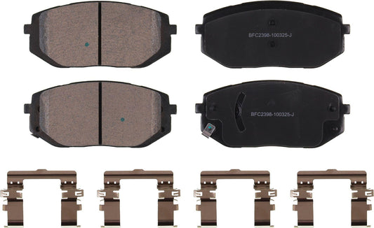 Motex Front Brake Pads BFC2398 Compatible with 2022-2026 Hyundai Ioniq 5, 2022-2025 Tucson, 2024-2025 Sonata, 2022-2026 Kia EV6, 2025-2026 K5, 2023-2024 Sportage