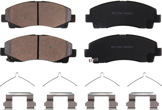 Motex Front Brake Pads BFC1584 Compatible with 2012-2014 Honda Ridgeline, 2015-2020 Acura TLX