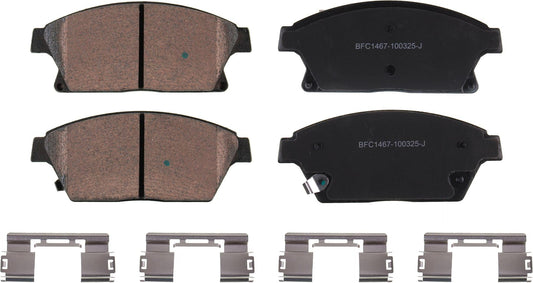 Motex Front Brake Pads BFC1467 Compatible with 2014-2017 Chevrolet Trax, 2011-2015 Volt, 2011 2014-2015 Cruze, 2012-2013 Orlando, 2013-2017 Buick Encore, 2012-2017 Verano, 2013-2017 Cadillac ATS