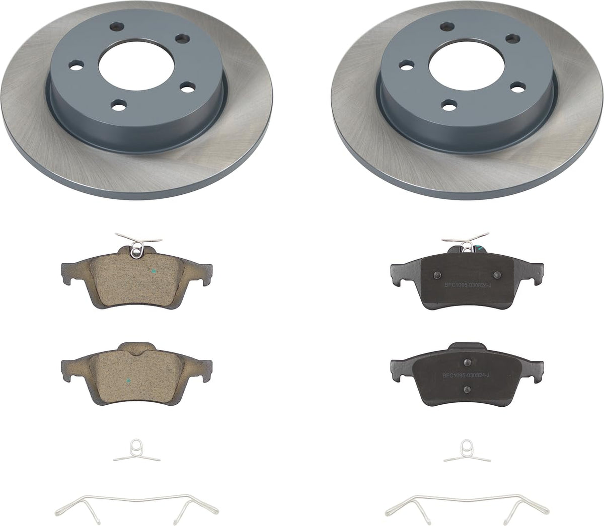 MOTEX Rear Disc Brake Kit with Ceramic Pads for 2005-2013 Mazda 3 2009-2010 & 2012-2013 3 Sport (with 265mm Rotor)