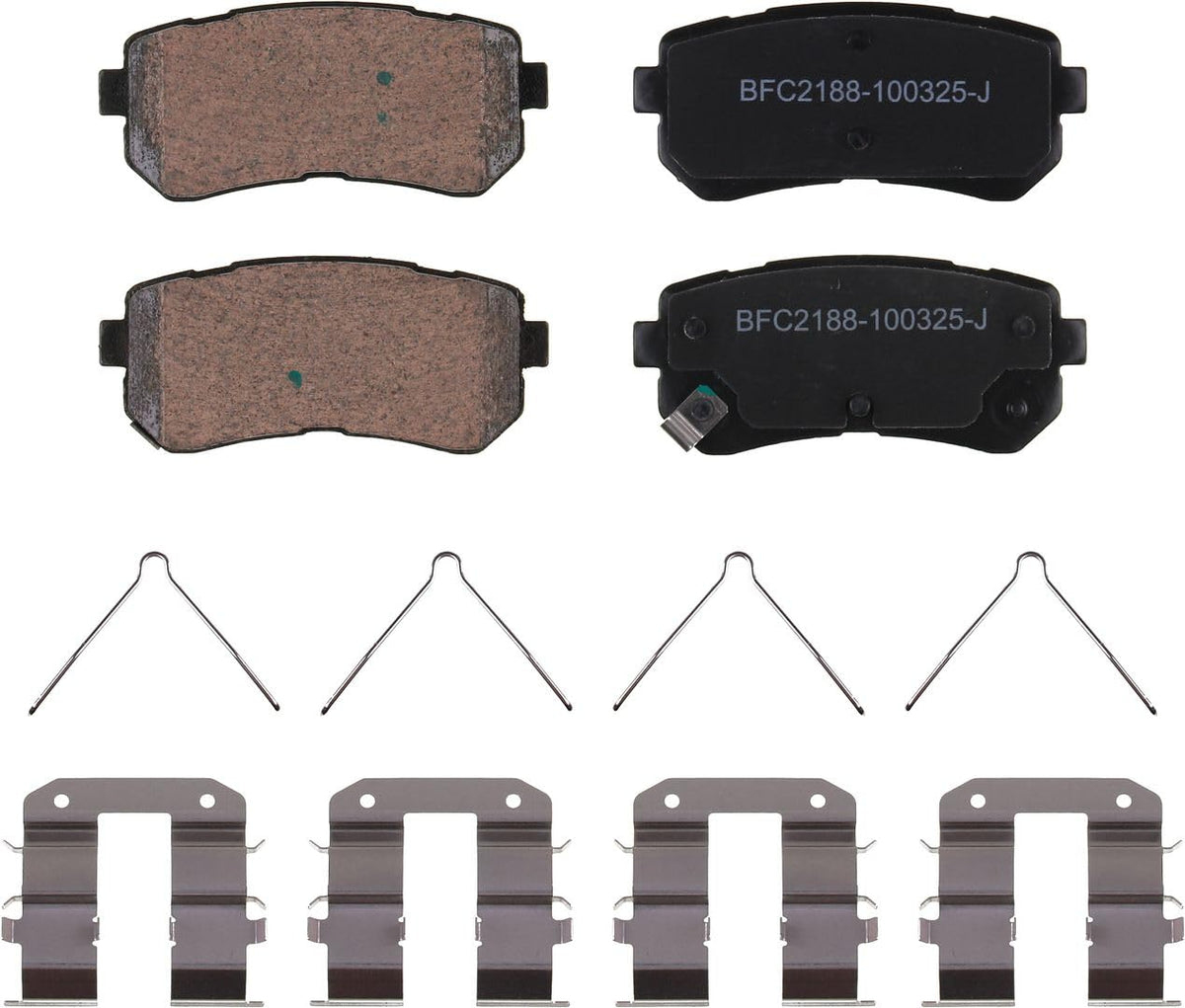 Motex Rear Brake Pads BFC2188 Compatible with 2018&2020-2023 Hyundai Kona, 2021-2022&2024 Kia Seltos AWD