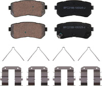 Motex Rear Brake Pads BFC2188 Compatible with 2018&2020-2023 Hyundai Kona, 2021-2022&2024 Kia Seltos AWD