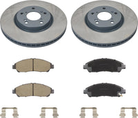 MOTEX Front Disc Brake Kit with Ceramic Pads for 2007-2013 Acura MDX 2010-2013 ZDX (with 330mm Rotor)