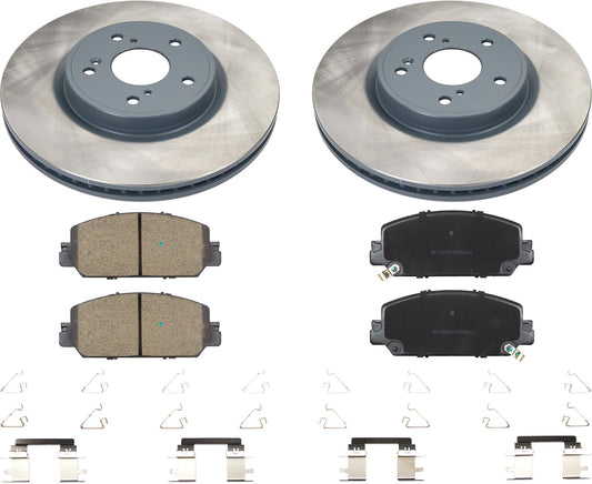MOTEX Front Disc Brake Kit with Ceramic Pads for 2017-2021 Honda CR-V (with 311.5mm Rotor)