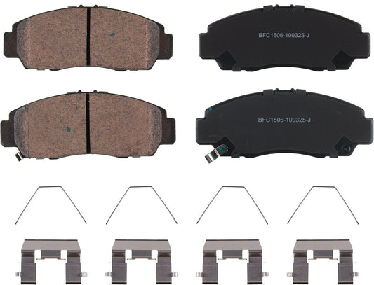 Motex Front Brake Pads BFC1506 Compatible with 2011-2012 Honda Accord, 2011-2014 Acura TSX