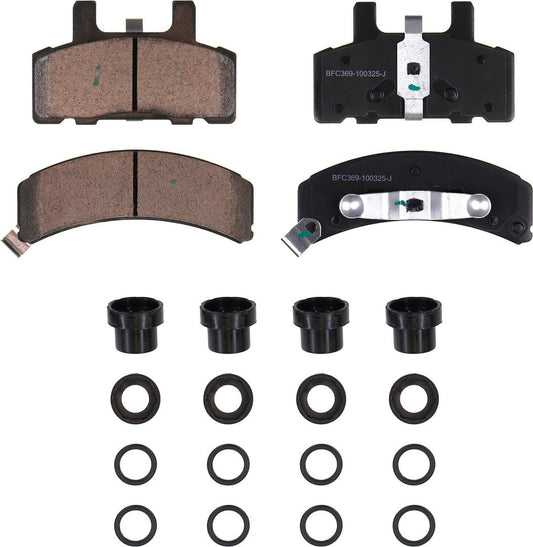 Motex Front Brake Pads BFC369 Compatible with 1990-2002 Chevrolet Astro AWD, 1996-2002 Express 1500, 1996-2002 Express 2500, 1995-2000 Tahoe, 1988-1999 C1500, 1988-1999 C2500, 1988-1995 K2500