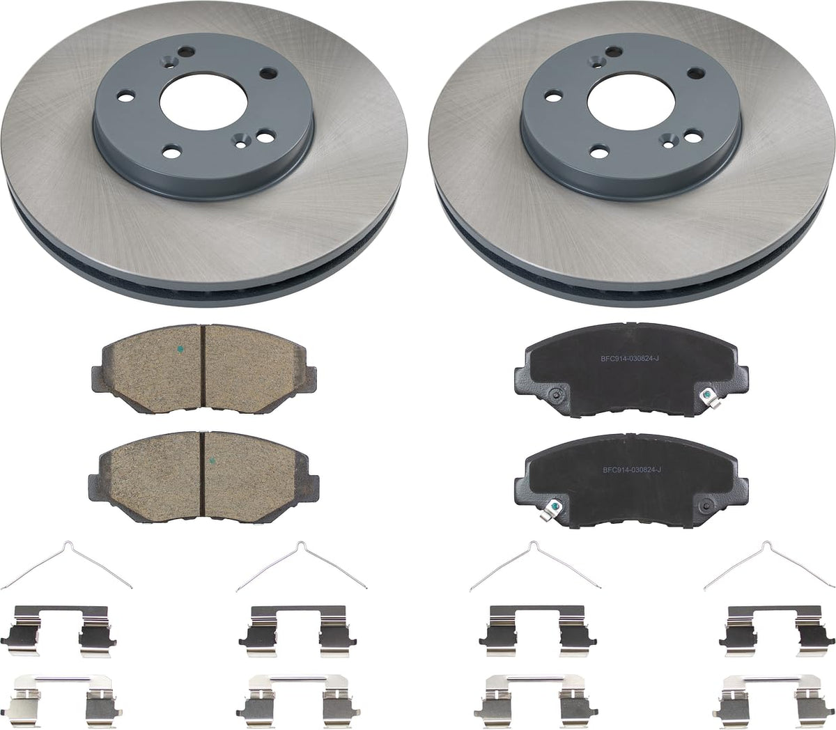 MOTEX Front Disc Brake Kit with Ceramic Pads for 2003-2007 Honda Accord 2003-2008 Honda Pilot (with 300mm Rotor)