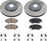 MOTEX Front Disc Brake Kit with Ceramic Pads for 2003-2007 Honda Accord 2003-2008 Honda Pilot (with 300mm Rotor)