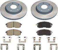 MOTEX Front Disc Brake Kit with Ceramic Pads for 2013-2016 Nissan Sentra (with 280mm Rotor)