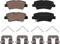Motex Rear Brake Pads BFC1812 Compatible with 2020-2025 Hyundai Venue, 2017-2022 Ioniq, 2017-2020 Elantra, 2018-2020 Accent, 2019-2024 Kia Soul, 2017-2018 2020-2022 Niro, 2018 Rio, 2014-2015 Rondo