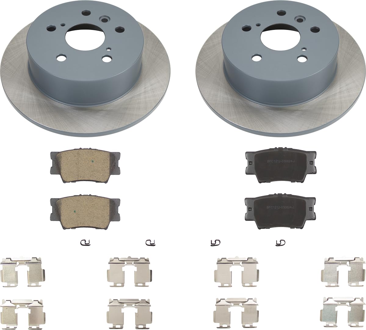 MOTEX Rear Disc Brake Kit with Ceramic Pads for 2012-2017 Toyota Camry, 2013-2018 Lexus ES300h 2013-2018 ES350 (with 281mm rotor)