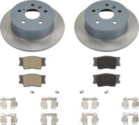 MOTEX Rear Disc Brake Kit with Ceramic Pads for 2012-2017 Toyota Camry, 2013-2018 Lexus ES300h 2013-2018 ES350 (with 281mm rotor)
