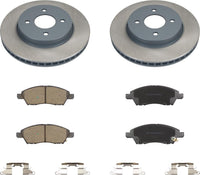 MOTEX Front Disc Brake Kit with Ceramic Brake Pads for 2012-2018 Nissan Versa 2015-2016 Micra (with 260mm Rotor)
