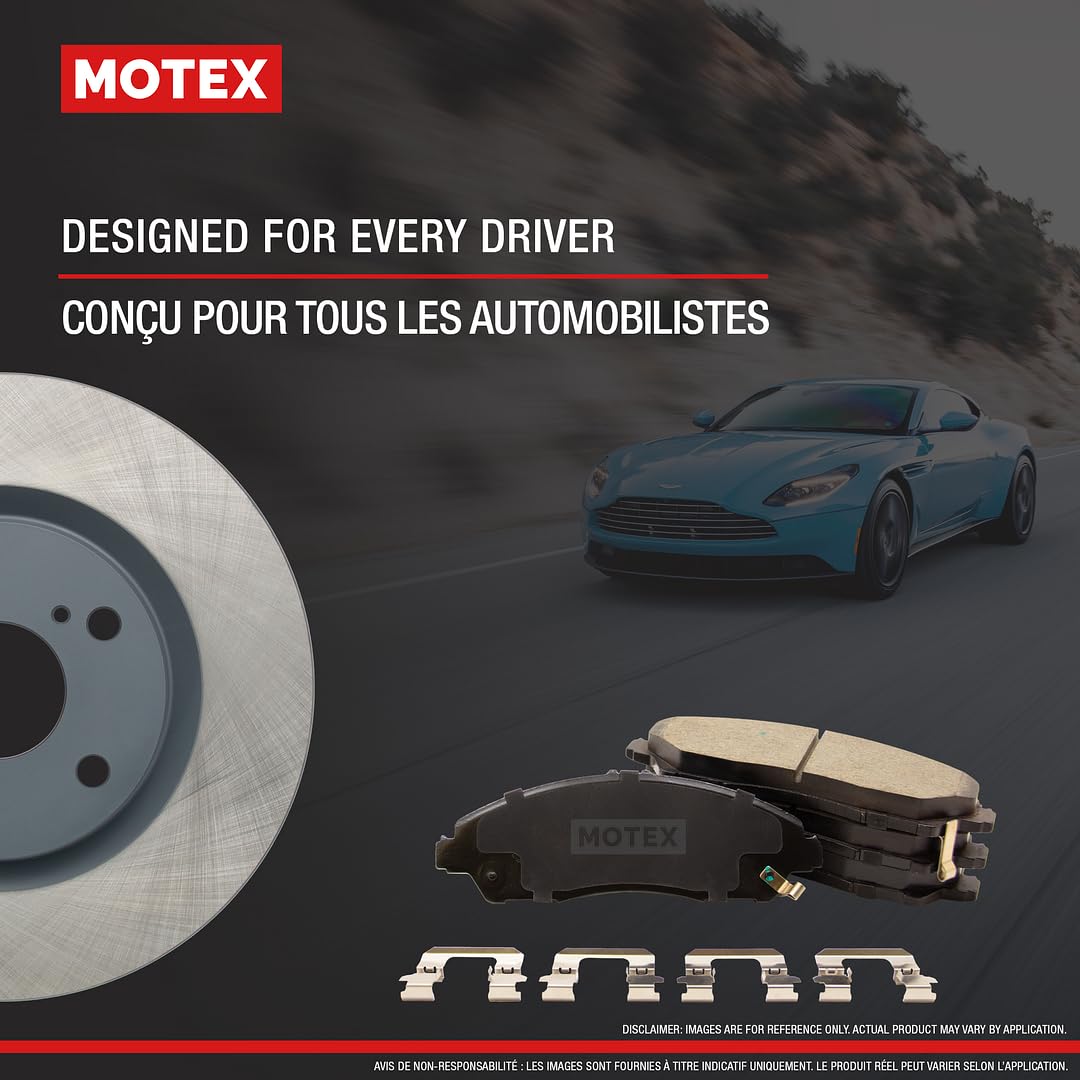 MOTEX Front Disc Brake Kit with Ceramic Pads for 2003-2011 Honda Civic (with 262mm Rotor)
