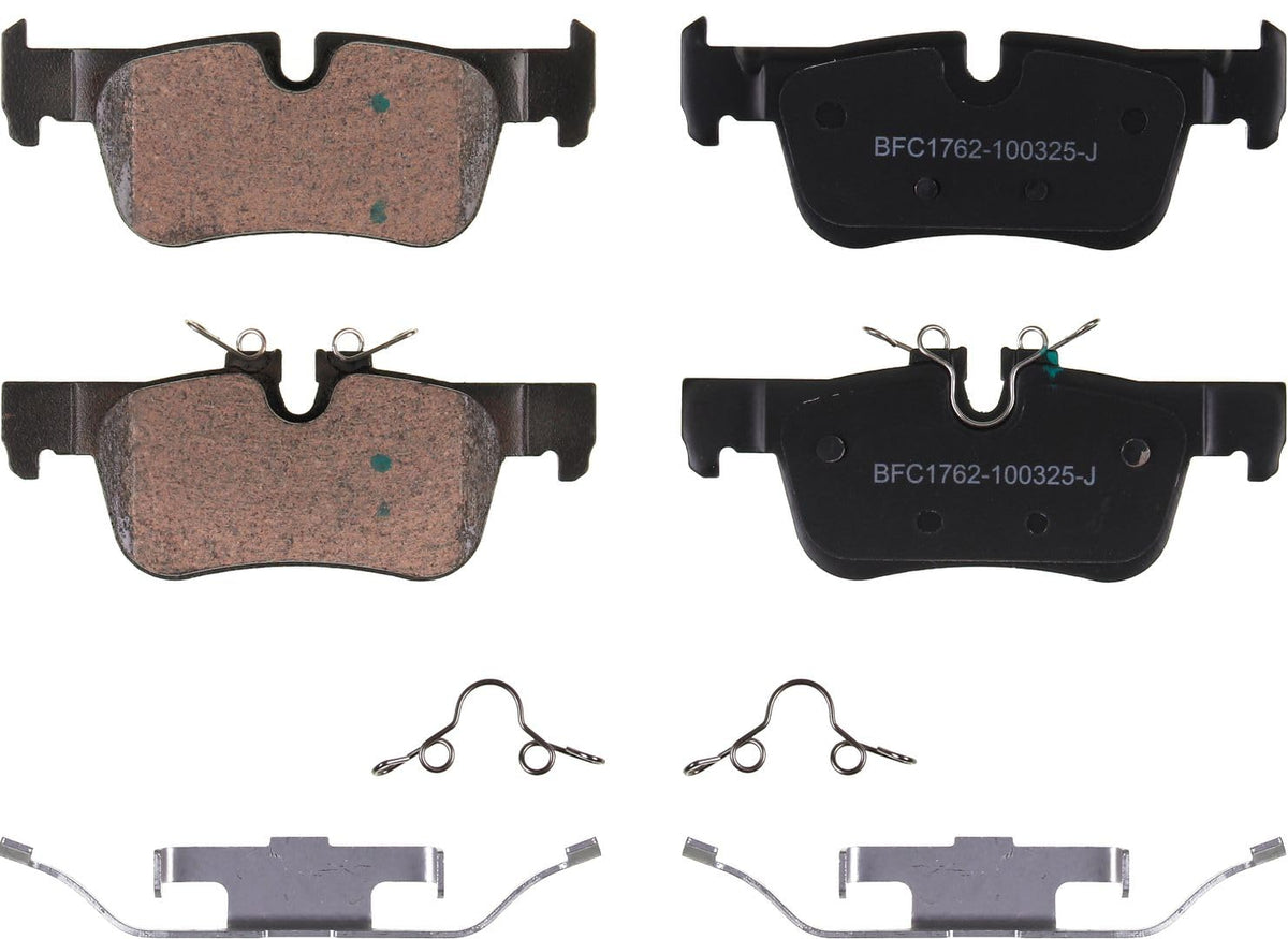 Motex Rear Brake Pads BFC1762 Compatible with 2014 2016-2021 BMW i3, 2018-2021 i3s, 2018-2021 X2, 2016-2020 X1, 2020 228i xDrive Gran Coupe, 2016-2021 Mini Cooper Clubman, 2017-2021 Cooper Countryman