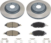 MOTEX Front Disc Brake Kit with Ceramic Pads for 2013-2020 Nissan Pathfinder, 2015-2021 Murano, 2014-2020 INFINITI QX60, 2013 JX35 (with 320mm Rotor)