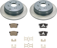 MOTEX Rear Disc Brake Kit with Ceramic Pads for 2005-2016 Honda CR-V, 2010-2012 Acura RDX (with 304.5mm rotor)