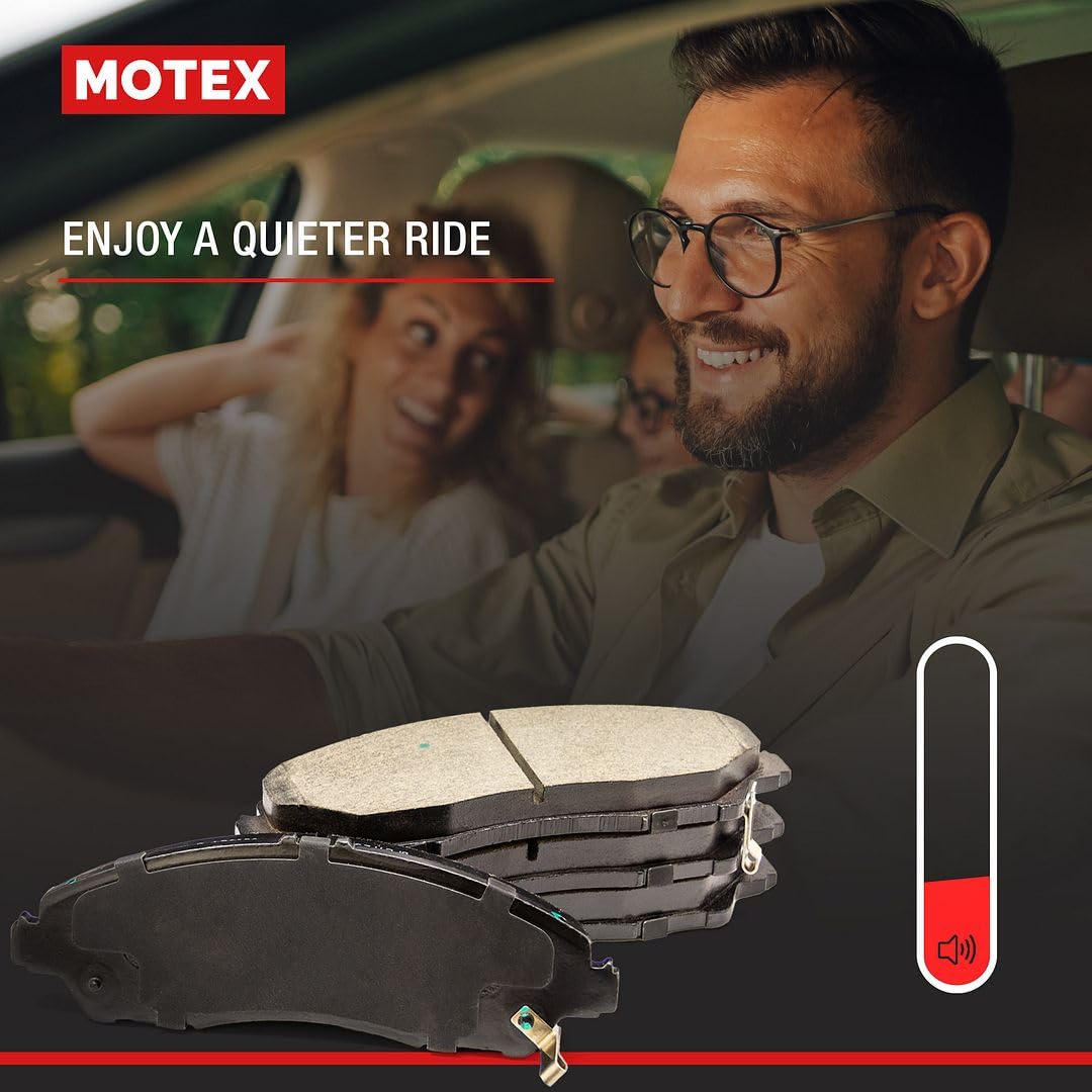 Motex Front Brake Pads BFC1680 Compatible with 2013-2025 Ford F-350 Super Duty, 2013-2025 F-250 Super Duty