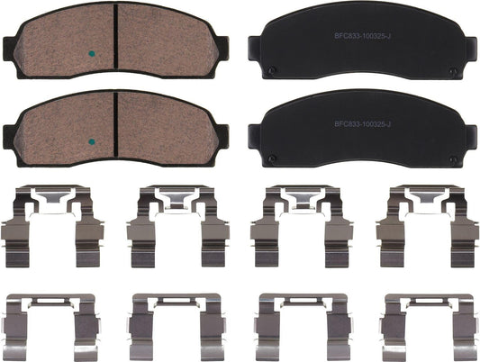 Motex Front Brake Pads BFC833 Compatible with 2003-2011 Ford Ranger, 2001-2005 Explorer, 2003-2009 Mazda B2300, 2003-2009 B4000, 2003-2007 B3000, 2002-2005 Mercury Mountaineer
