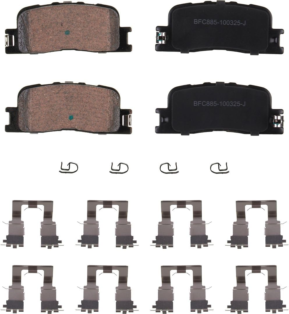 Motex Rear Brake Pads BFC885 Compatible with 2002-2006 Toyota Camry, 2004-2006 Lexus ES330, 2002-2003 ES300