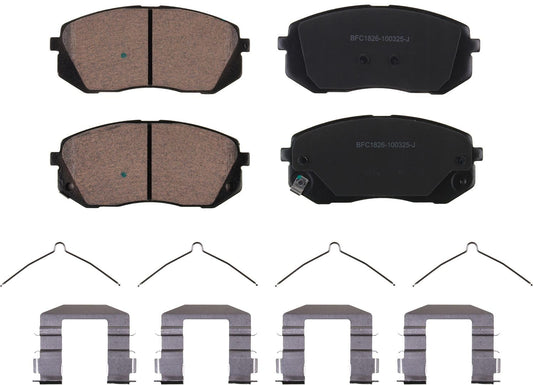 Motex Front Brake Pads BFC1826 Compatible with 2020-2021 Hyundai Kona Electric, 2016-2019 Sonata, 2020-2022 Kia Niro EV, 2016-2018&2020 Optima, 2019 Niro