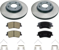 MOTEX Front Disc Brake Kit with Ceramic Pads for 2017-2020 Hyundai Elantra (with 280mm Rotor)