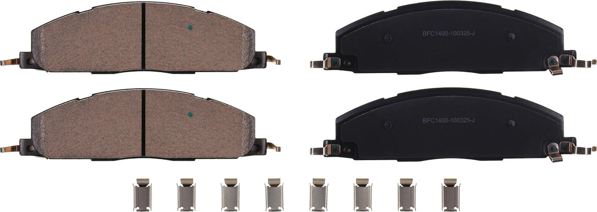 Motex Rear Brake Pads BFC1400 Compatible with 2011-2018 Ram 2500, 2011-2018 3500, 2012 1500, 2009-2010 Dodge Ram 2500