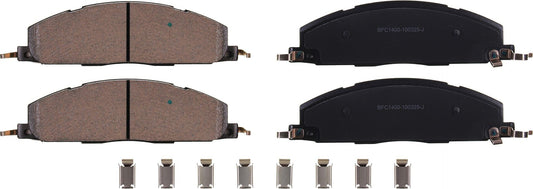Motex Rear Brake Pads BFC1400 Compatible with 2011-2018 Ram 2500, 2011-2018 3500, 2012 1500, 2009-2010 Dodge Ram 2500