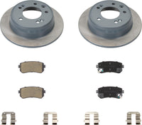 MOTEX Rear Disc Brake Kit with Ceramic Pads for 2010-2015 Hyundai Tucson, 2011-2016 Kia Sportage (with 262mm rotor)