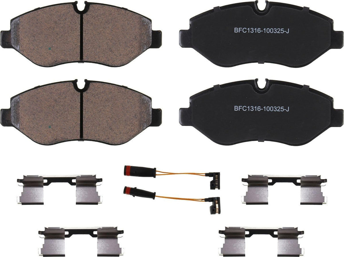 Motex Front Brake Pads BFC1316 Compatible with 2007-2009 Dodge Sprinter 2500, 2010-2012 Mercedes-Benz Sprinter 2500