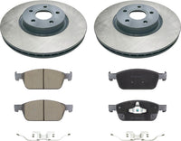 MOTEX Front Disc Brake Kit with Ceramic Brake Pads for 2013-2016 Ford Escape 2014-2018 Transit Connect 2013-2015 Focus (with 320mm Rotor)