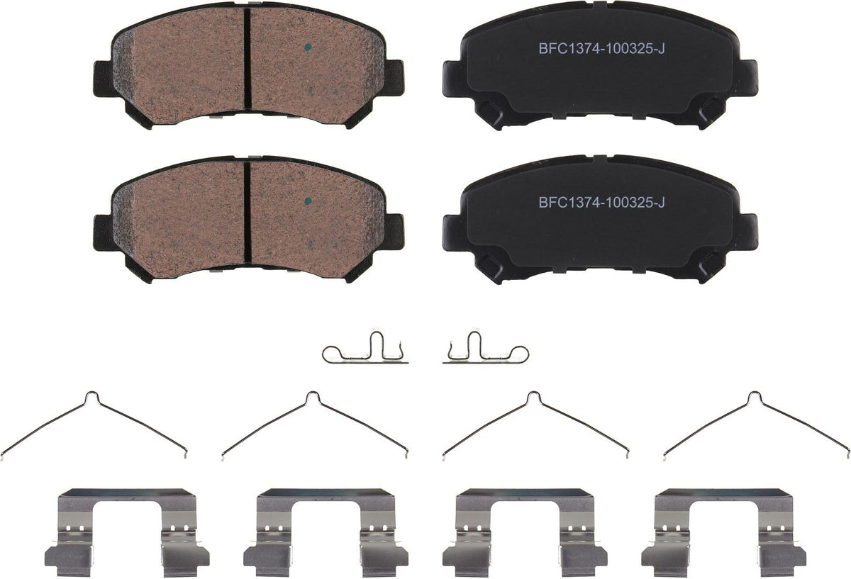 Motex Front Brake Pads BFC1374 Compatible with 2009-2014 2016-2018 Nissan Maxima, 2014-2017 Juke, 2009-2012 Sentra 2.5L