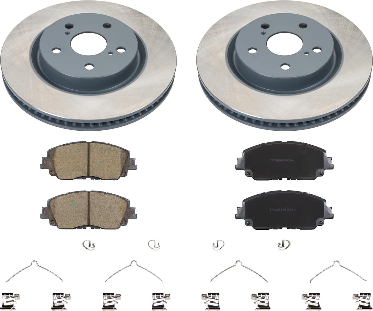 MOTEX Front Disc Brake Kit for 2018-2024 Toyota Camry 2019-2024 RAV4 2019-2021 Avalon 2020-2021 C-HR 2021-2022 Venza, 2019-2022 Lexus UX200 2019-2022 UX250h 19-21 ES300h 19-21 ES350 (with 305mm rotor)