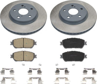 MOTEX Front Disc Brake Kit with Ceramic Brake Pads for 2004-2010 Toyota Sienna 2005-2006 Camry (with 296mm Rotor)