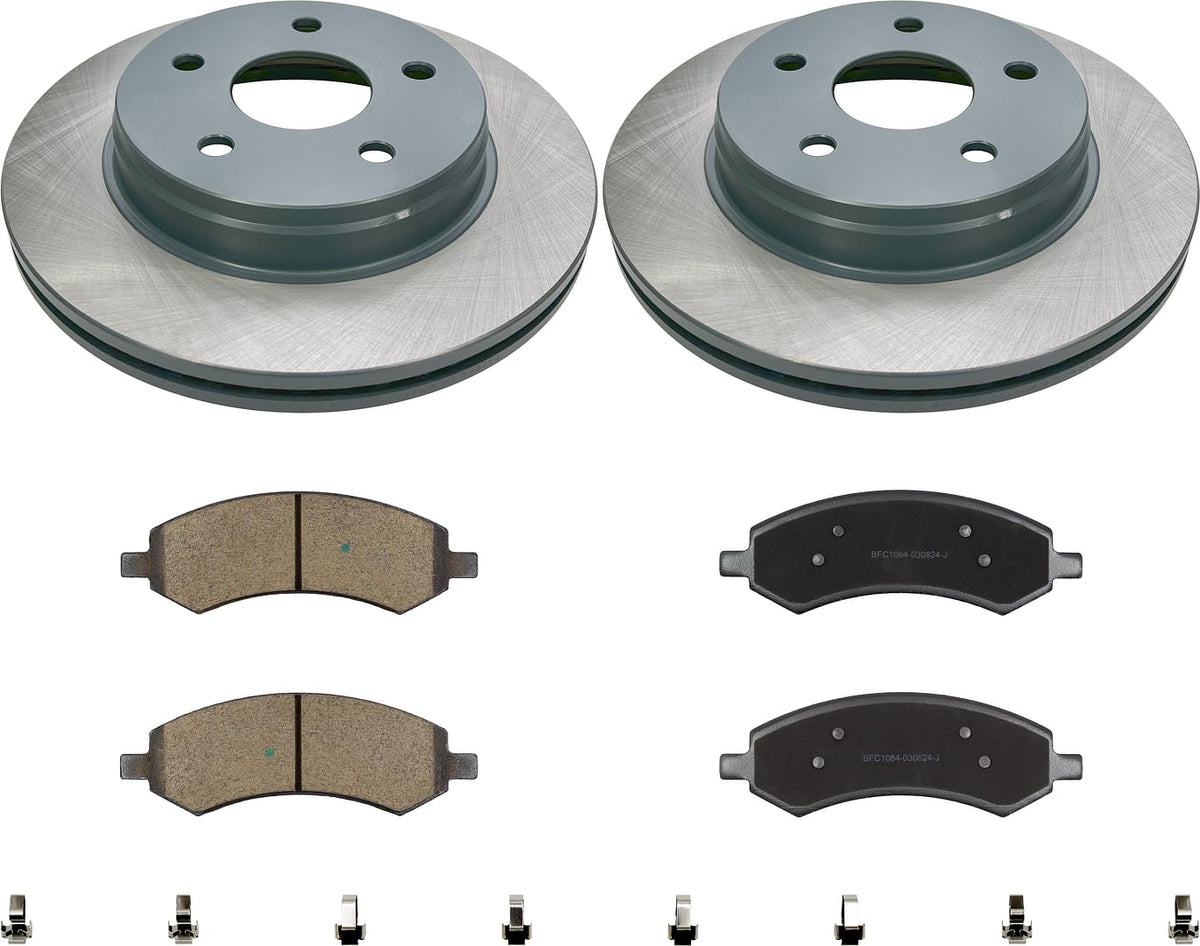 MOTEX Front Disc Brake Kit with Ceramic Pads for 2006-2010 Dodge Ram 1500, 2007-2009 Durango, 2011-2018 Ram 1500, 2019-2021 1500 Classic, 2007-2009 Chrysler Aspen (with 336mm Rotor)