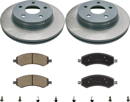 MOTEX Front Disc Brake Kit with Ceramic Pads for 2006-2010 Dodge Ram 1500, 2007-2009 Durango, 2011-2018 Ram 1500, 2019-2021 1500 Classic, 2007-2009 Chrysler Aspen (with 336mm Rotor)