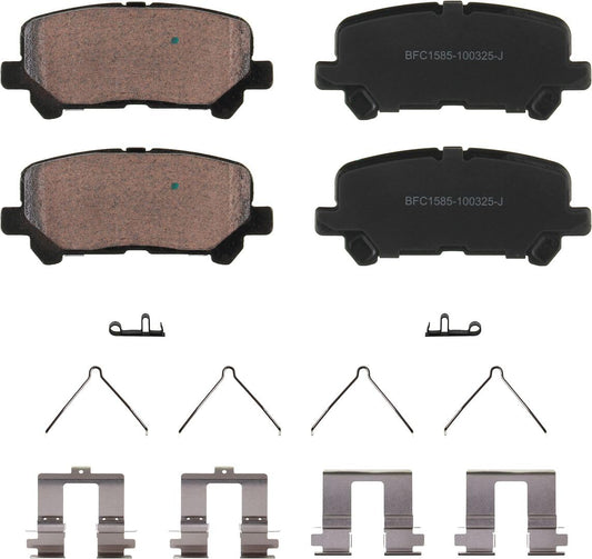 Motex Rear Brake Pads BFC1585 Compatible with 2012-2015 Honda Pilot
